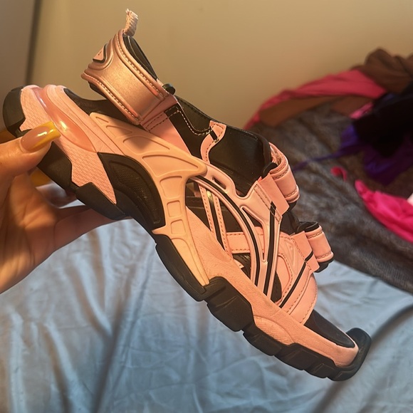 Balenciaga Wmns Track Sandal Pink & Black - Picture 5 of 10
